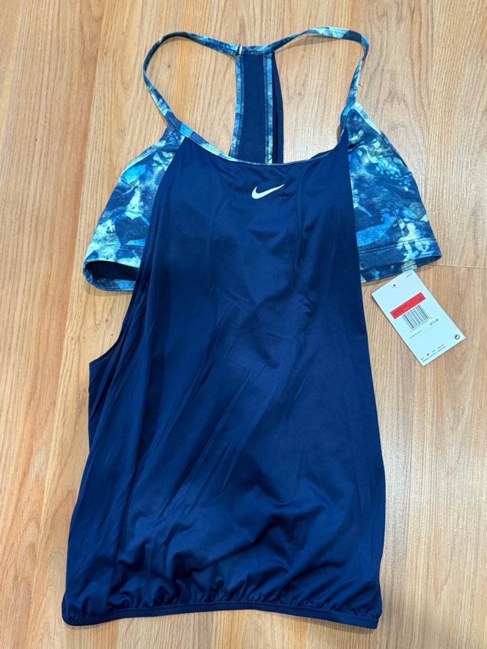 Nike Women's Layered Tankini Swim Top.